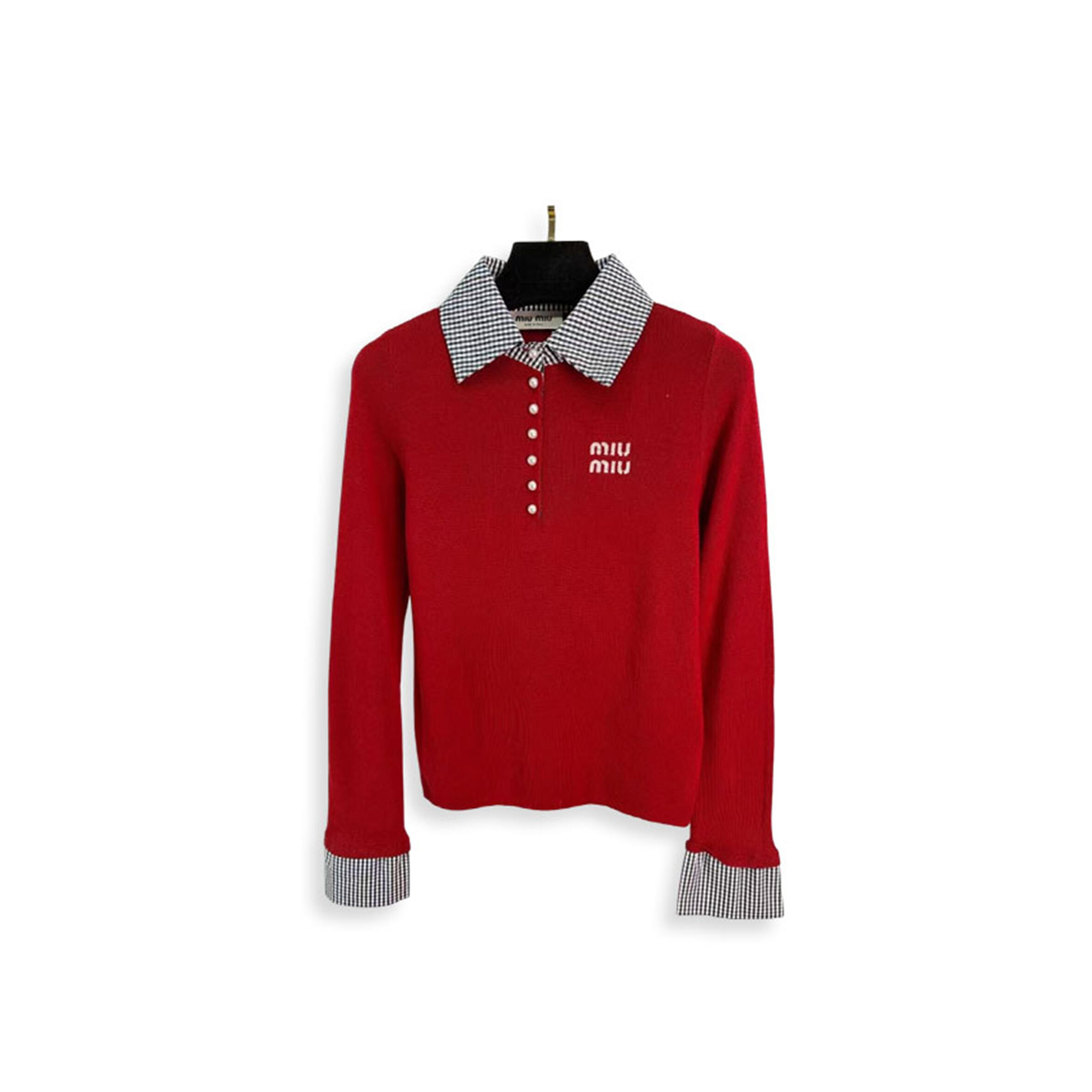 M1v M1v knitted long-sleeved top